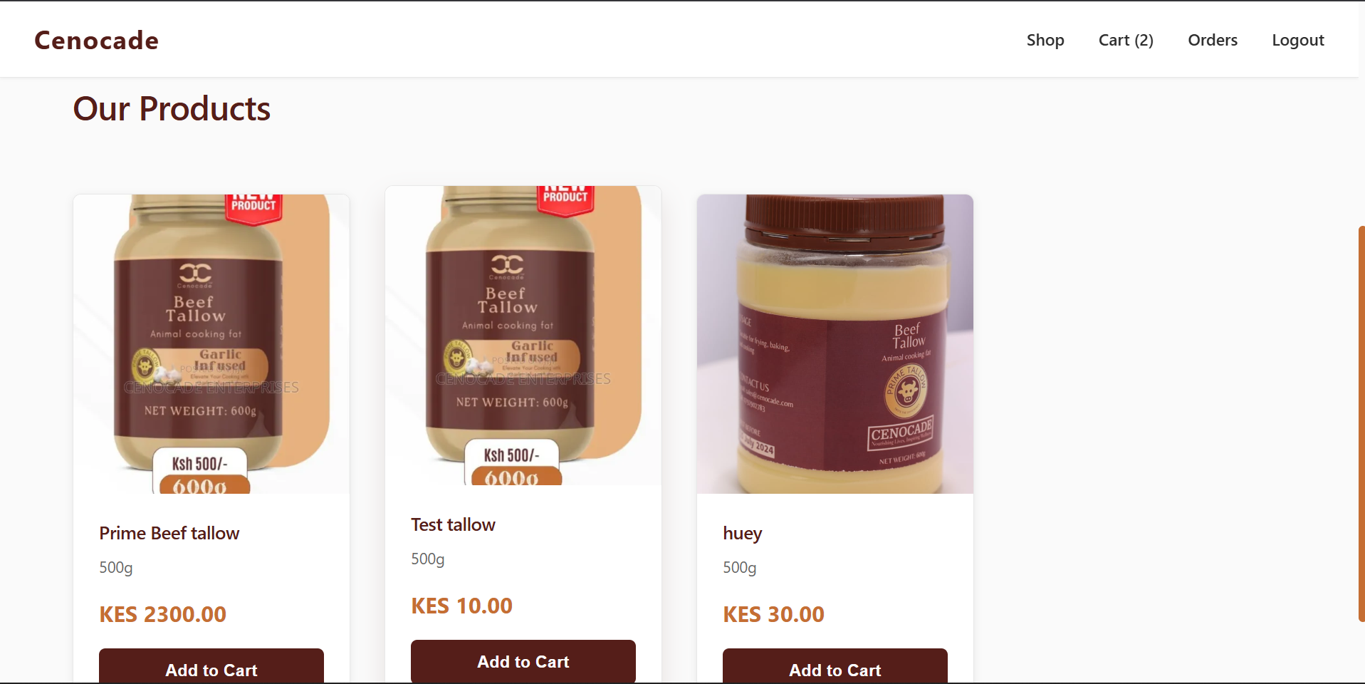 Cenocade website thumbnail